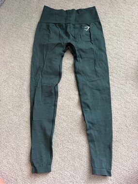 Gymshark Seamless High-Waist Leggings in Forest Green